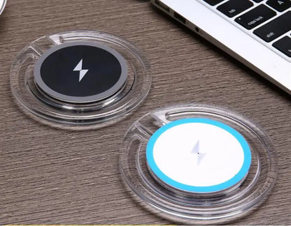 Wireless Charger (Compatible with all wireless charging supported mobiles/Earpods devices)/ Qi Standard Wireless Charger Limitless Charging Pad for Samsung Galaxy S3/S4/S5/S6/Note2/Note3/Note4/iPhone 5/5s/6/6 Plus (White)