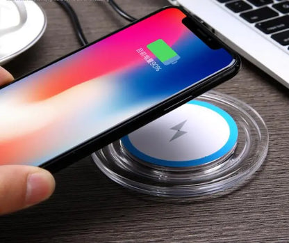 Wireless Charger (Compatible with all wireless charging supported mobiles/Earpods devices)/ Qi Standard Wireless Charger Limitless Charging Pad for Samsung Galaxy S3/S4/S5/S6/Note2/Note3/Note4/iPhone 5/5s/6/6 Plus (White)