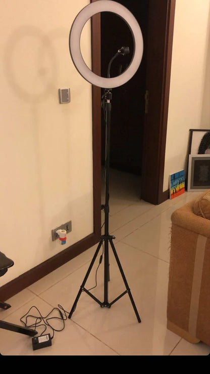 "36cm" With "7 Feet" Modern Ring Light For Selfies TikTok And Videos